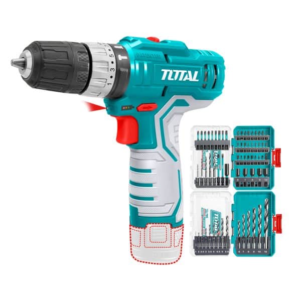 Taladro Inalámbrico de Impacto 12V 10MM 20NM Total