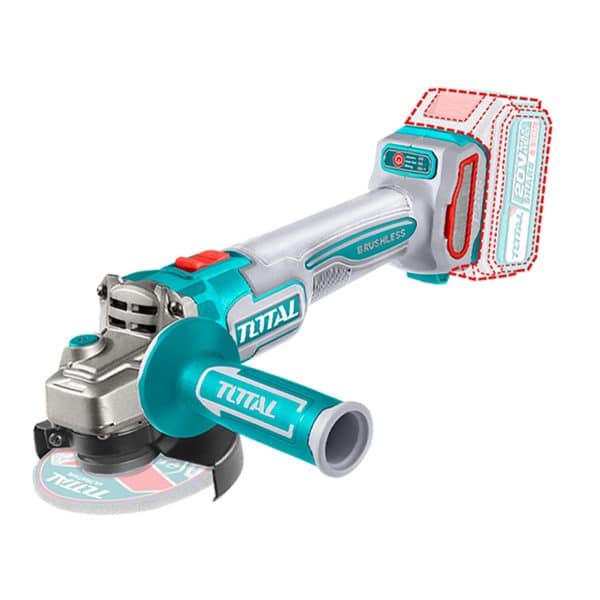 Kit 20V Inalámbrico Llave Impacto, Taladro Percutor, Amoladora y Foco LED, Baterías y Cargador Total