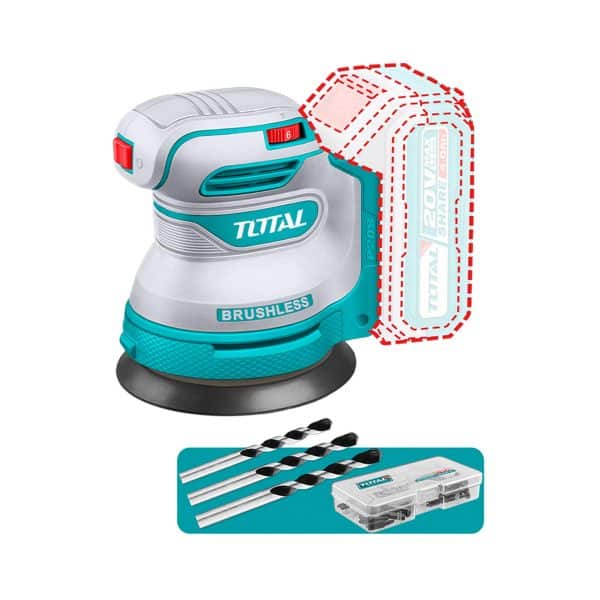 Kit Taladro, Lijadora y Sierra Circular Inalámbrica 20V Total