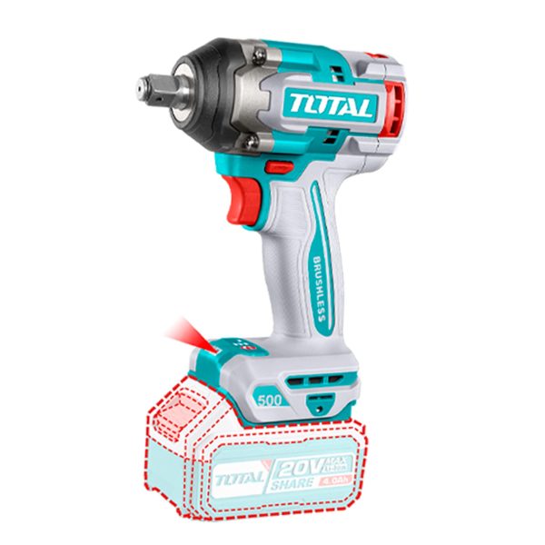 Kit 20V Inalámbrica Pistola Impacto ,Hidrolavadora y Pulidora, 2 Baterías y Cargador Total