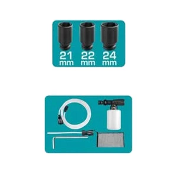 Kit 20V Inalámbrica Pistola Impacto ,Hidrolavadora y Pulidora, 2 Baterías y Cargador Total