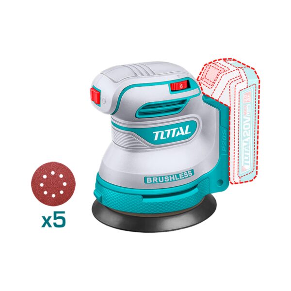 Kit de 3 Lijadoras y Pistola de Pintura Inalambrica 20V Total