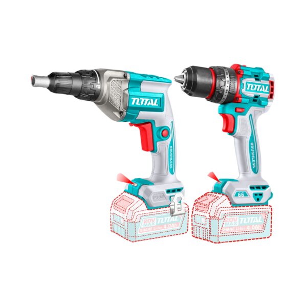 kit Taladro, Rotomartillo, Atornillador Inalambrico 3 piezas Total