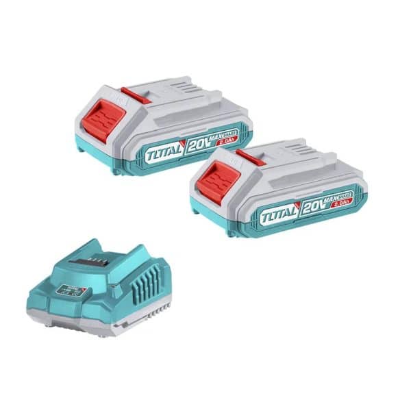 Kit 20V Aspiradora de Mano, Aspiradora Vertical 2 en 1, 2 Baterías, Cargador y Accesorios Total