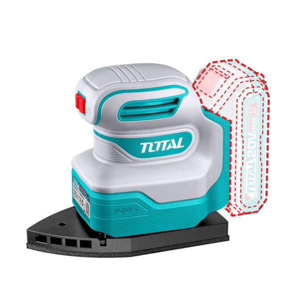Lijadora Orbital de Palma 20V Inalambrica Total