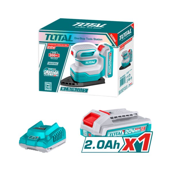 Lijadora Orbital de Palma 20V Inalambrica Total
