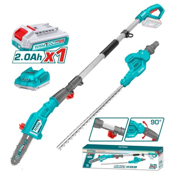 Podador Cortasetos 20V 2 en 1 con Batería y Cargador Total
