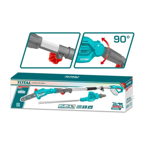 Podador Cortasetos 20V 2 en 1 con Batería y Cargador Total