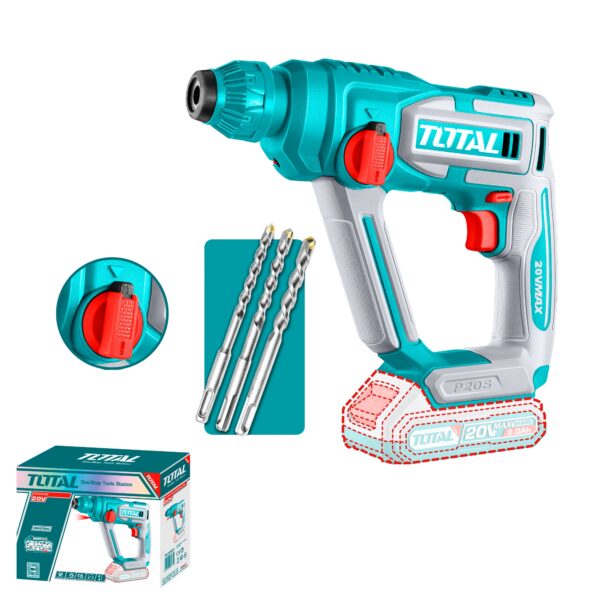 Rotomartillo inalambrico 20V 16mm SDS Pus Total