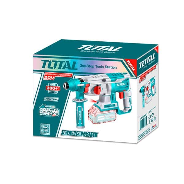 Rotomartillo Inalámbrico 20V SDS Plus sin Carbones Total