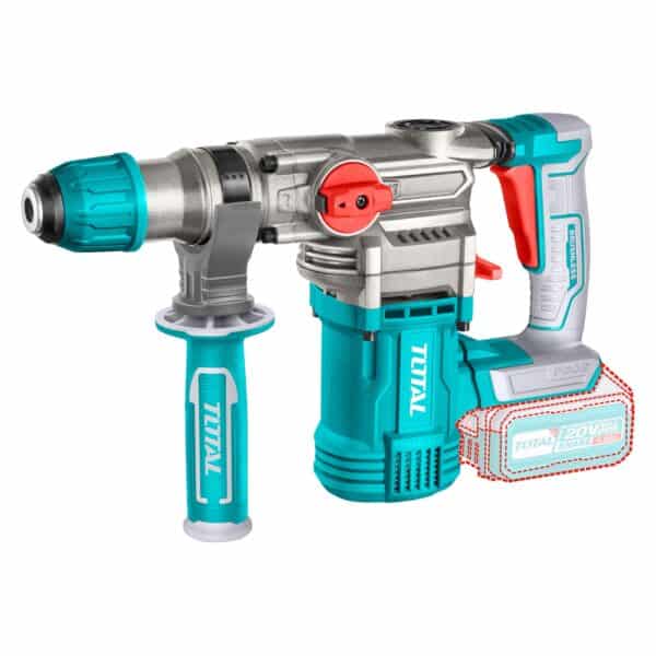 Rotomartillo Industrial 20V 28mm 2 Baterías y Cargador Total