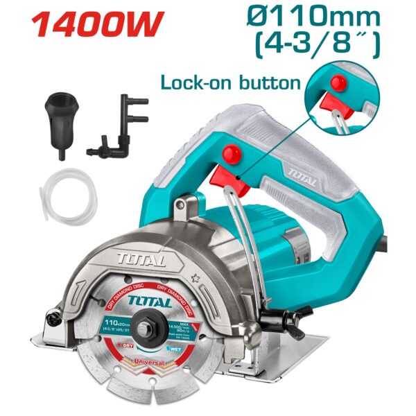 Cortadora de Marmol 1400W Total