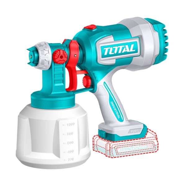 Pistola Pintar Inalambrica 20V 800ml Total