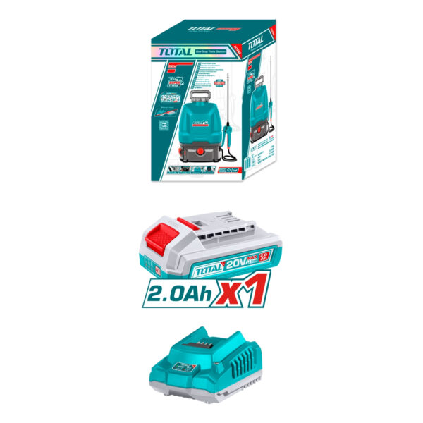 Fumigadora Inalambrica 16L 20V con Bateria y Cargador Total