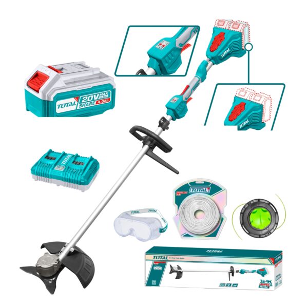 Orilladora Inalambrica 40V con 2 BateriasTotal