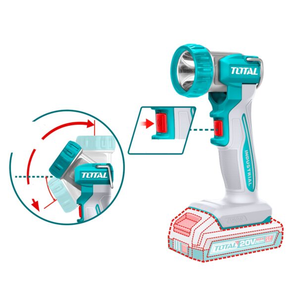 Lampara de Trabajo Inalambrico 8W 20V Total